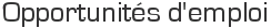 Opportunit�s d'emploi